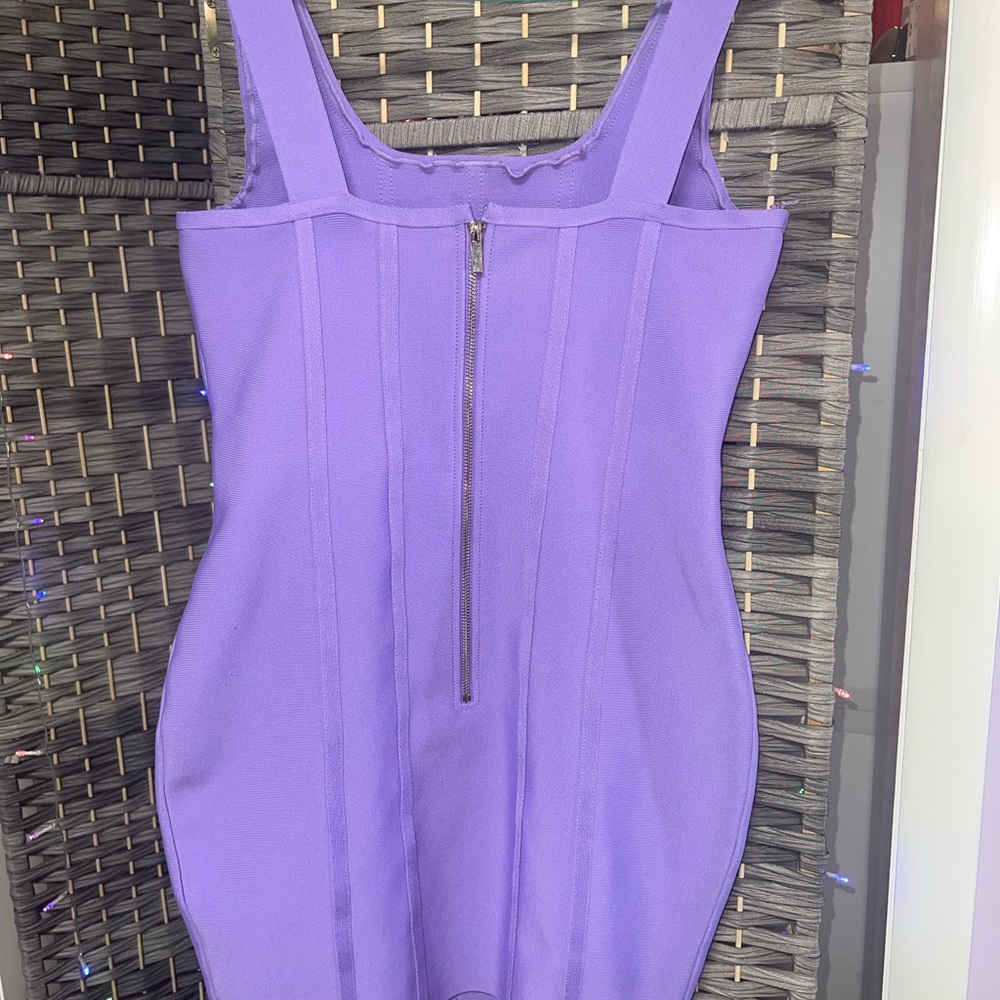 Fashion Nova Lavender Purple Bandage Dress - Picture 2 of 3